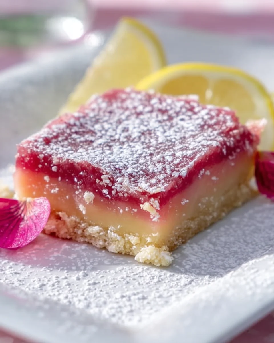 Hibiscus Lemon Bars
