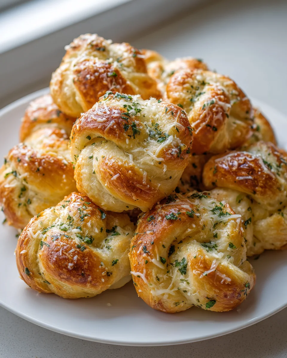 Garlic Herb Parmesan Knots: Deliciously Easy Homemade Recipe