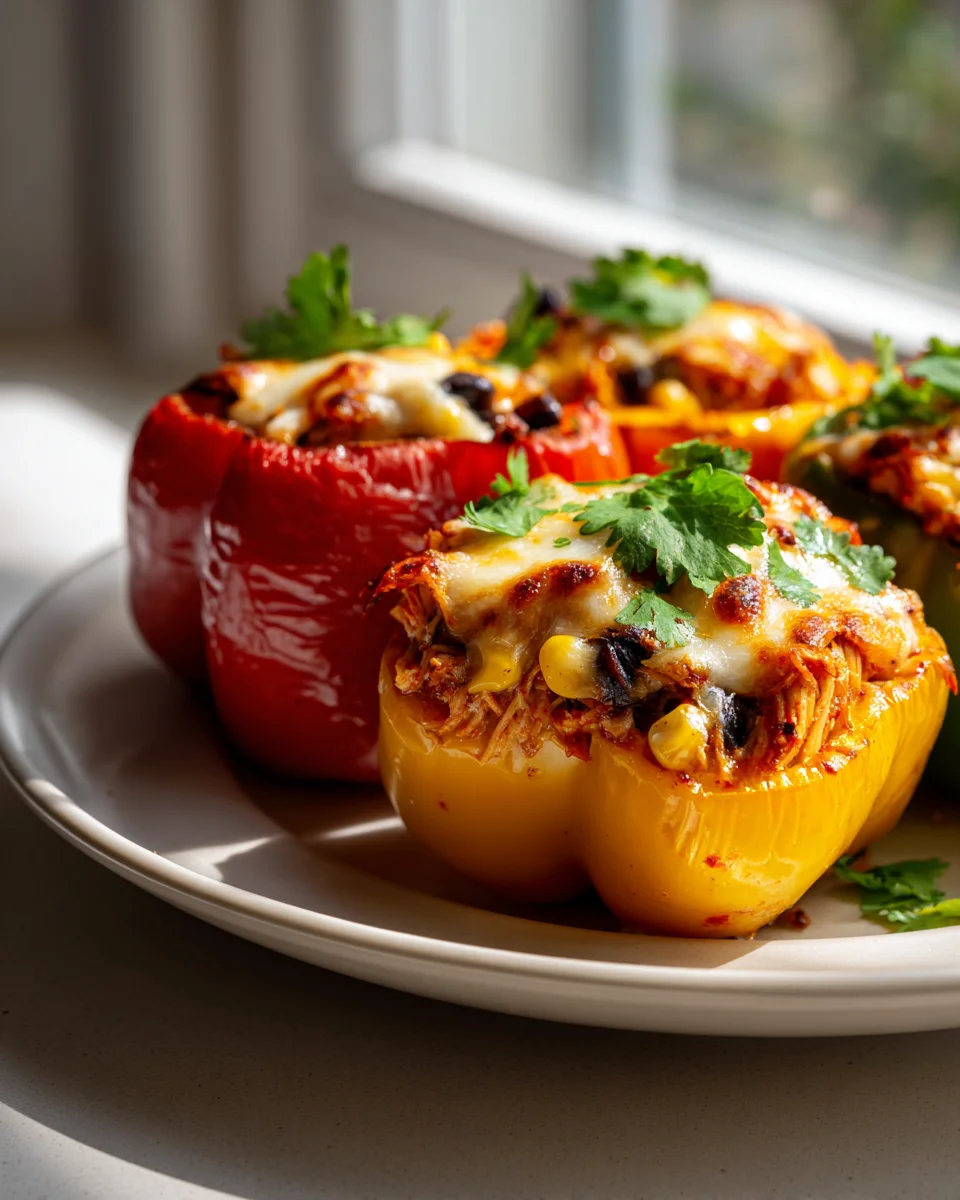 Savory BBQ Chicken Stuffed Bell Peppers Recipe for Dinner Delight