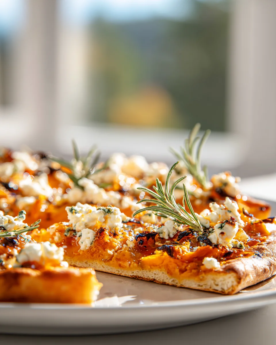 Honey Feta Sweet Potato Flatbread with Crispy Edges Recipe
