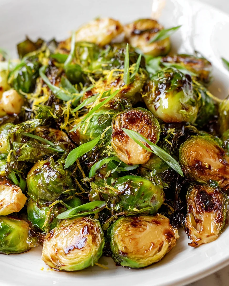 Honey Balsamic Brussels Sprouts