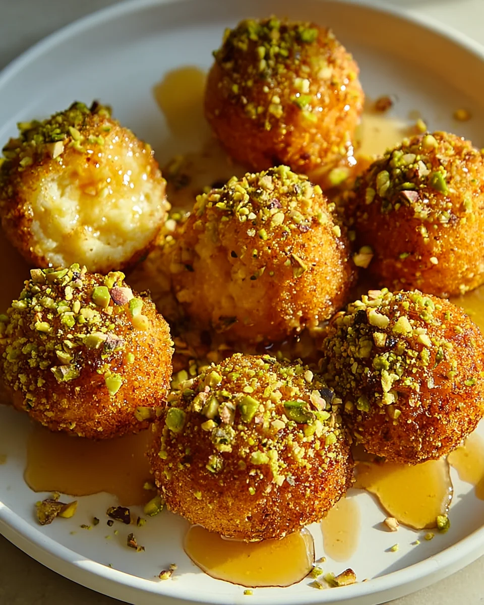 Heavenly Ricotta Pistachio Honey Delights