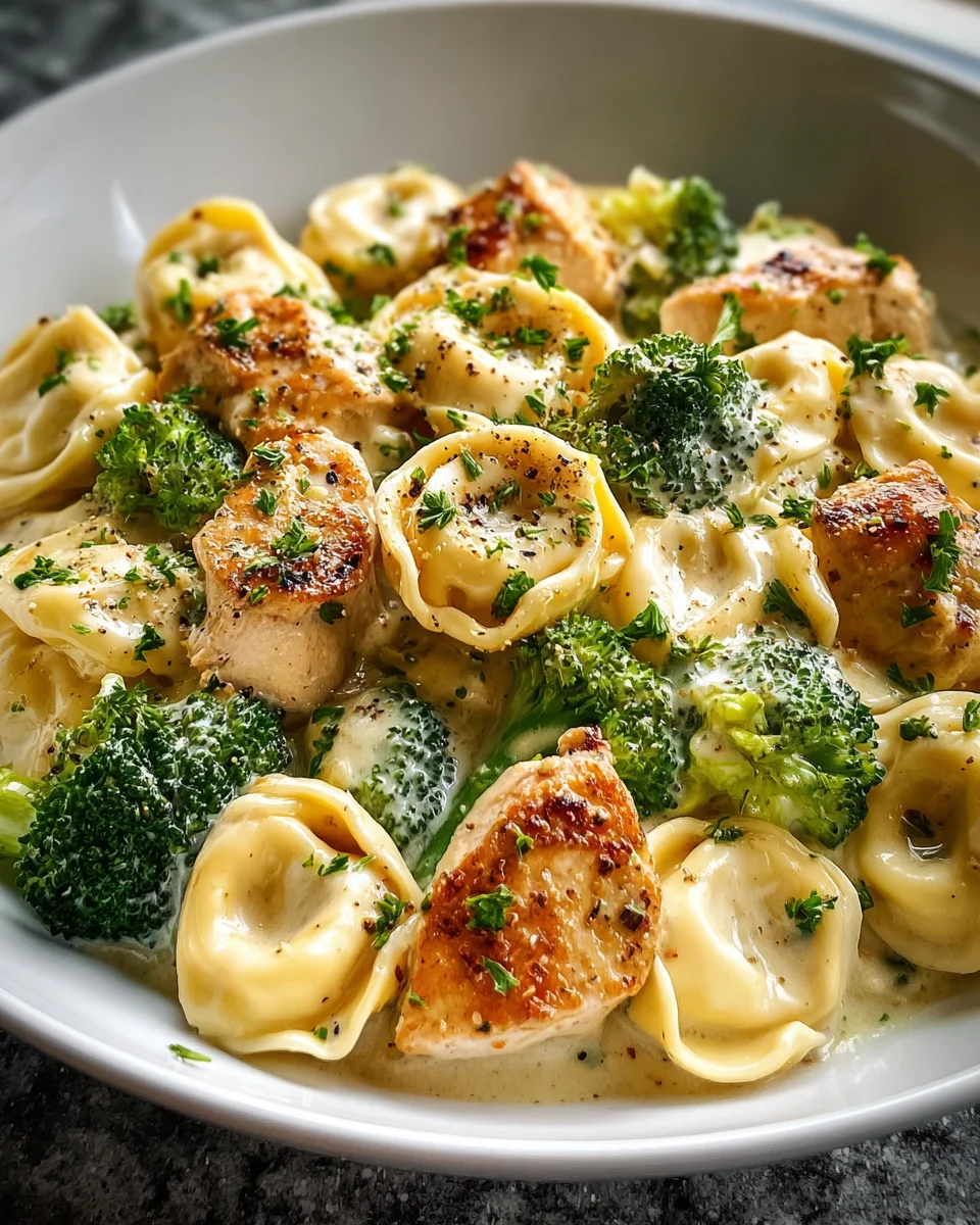 Easy Garlic Parmesan Chicken Tortellini Recipe - Delicious!