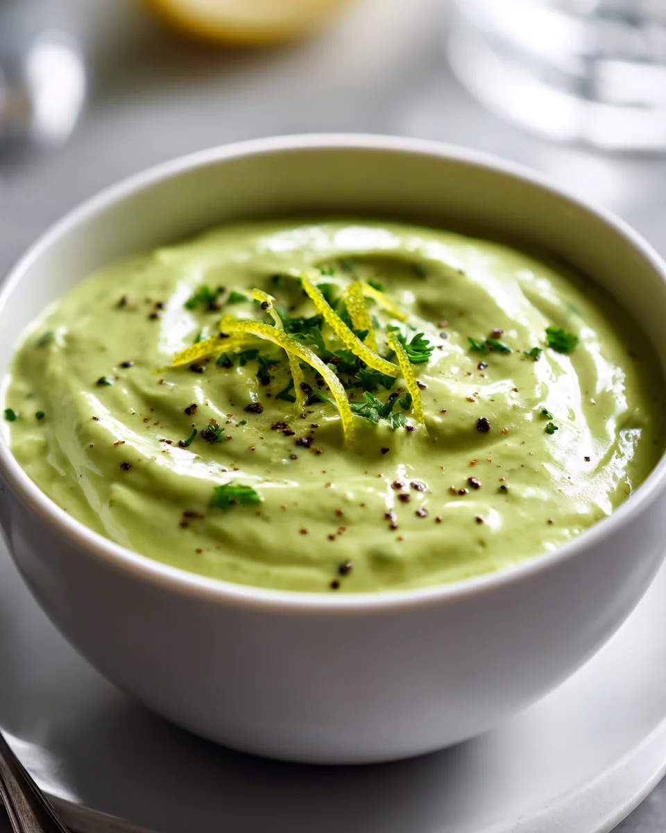 Zesty Creamy Avocado Lime Dressing