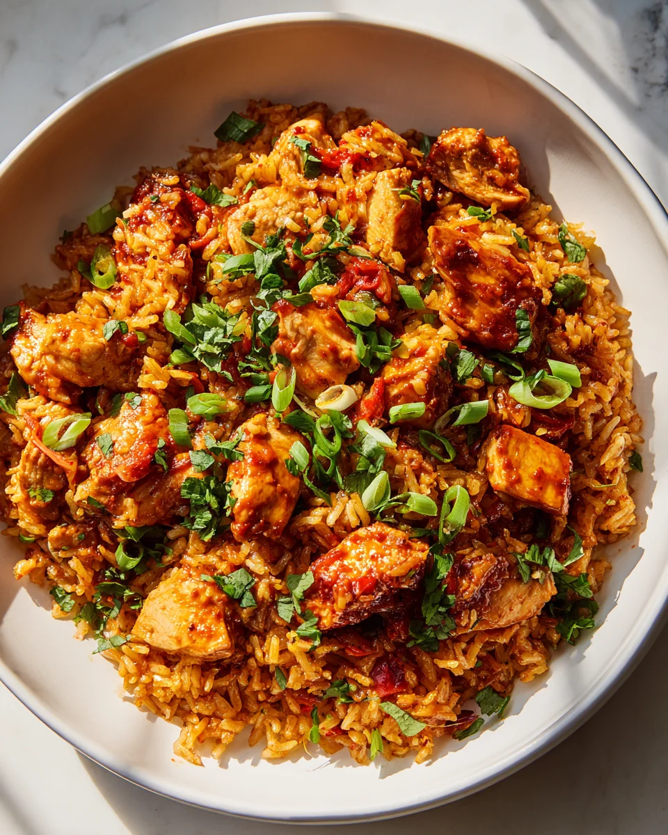 Savory Gochujang Chicken Rice Delight