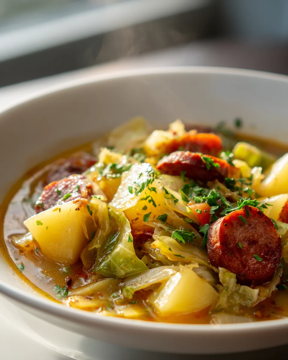 Hearty Beef and Cabbage Stew Delight